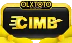 Logo CIMB Niaga pada panel bank OLXTOTO